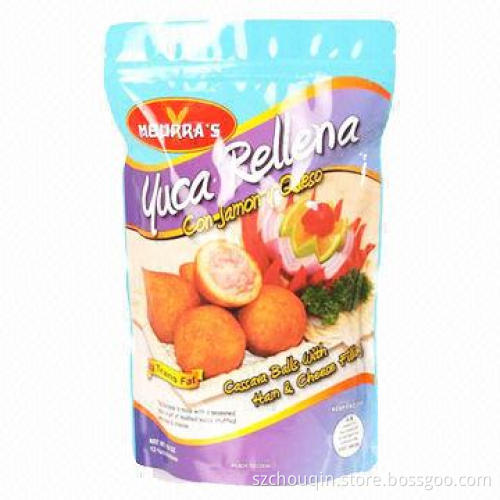 Printed Stand-up Zip Lock Packaging Bag, Moisture-proof, Puncture Resistance, REACH and RoHS Marks